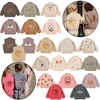 25 Winter KS Toddler Girls Sequin Warm Cotton Fleece Coats Children Lambswool Jacket Boys Embroidery Coat Kids Outerwear Clothes