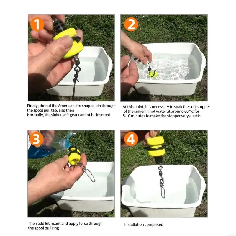 Angeln Downrigger Weight mit Snapping Cleat Fishing Rigs Tool für Trolling und Tiefseeangeln Enduring 69HD – Detail 10