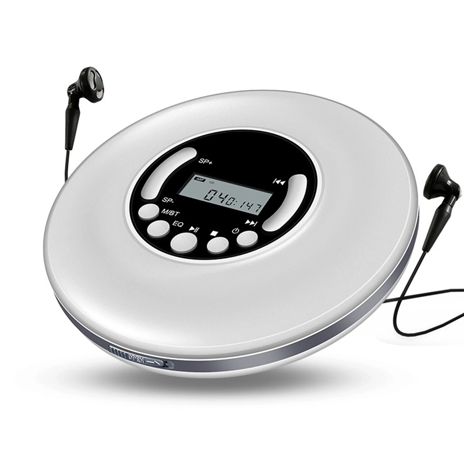Portable CD Player MP3 Music Player A-B Repeat Function with LCD Display Personal CD for Home Travel