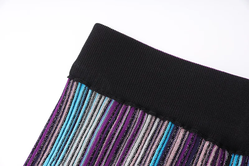 Knitted 2 Piece Set Female Long Sleeve Button Design Multicolour Splicing Pullover Bodycon Skirt Autumn Gentle Chic Suits S7cd07e1247d74b3c94496188dd301b2cY