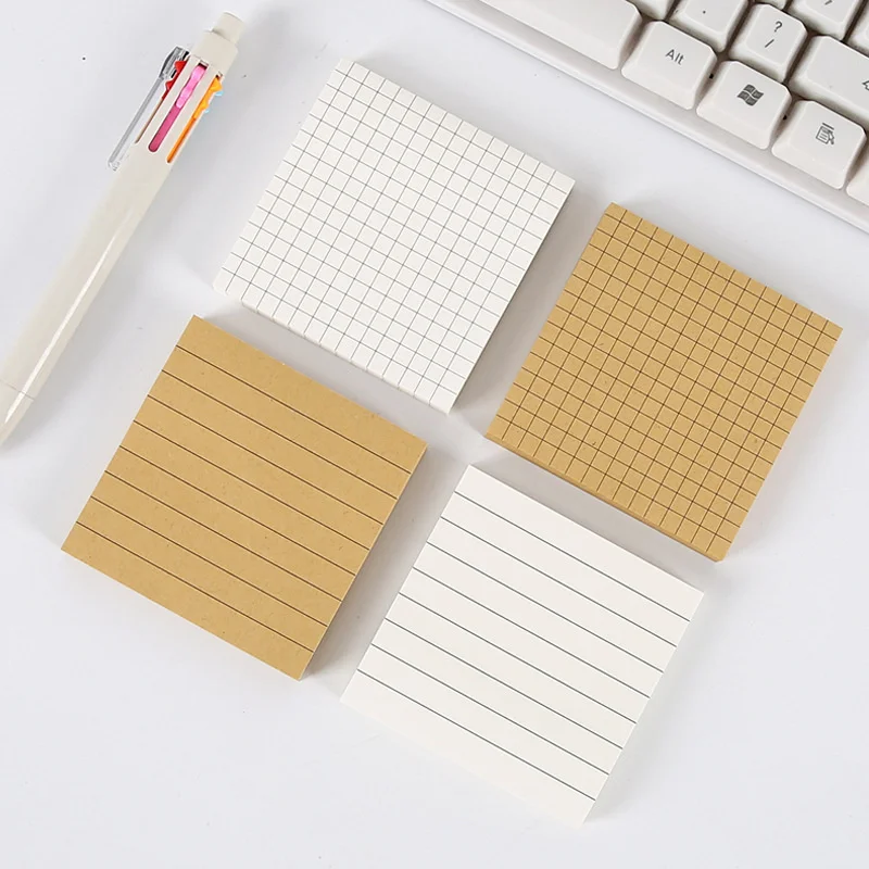 Note adesive di base Blocco note di cancelleria Segnalibro postale Note adesive It Adesivi kawaii nel taccuino Blocco note Cancelleria coreana carina - immagine 2