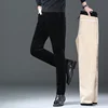 Winter New Men's Corduroy Fleece Casual Pants Thick Warm Classic Fashion Straight Plush Velvet Trousers Male Brand Clothing 5