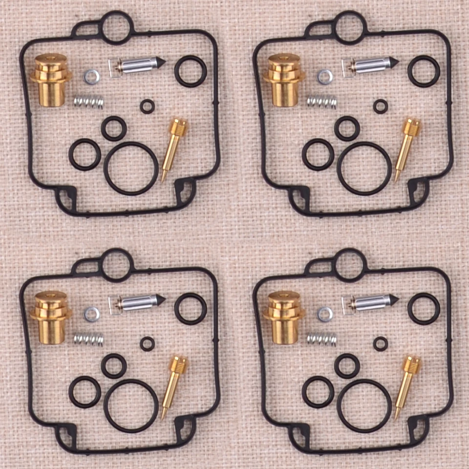 Motorfiets Carburateur Rebuild Kit, 4 sets Rubber Metalen Motorfiets Carburateur Rebuild Kit, 4 sets Rubber Metalen