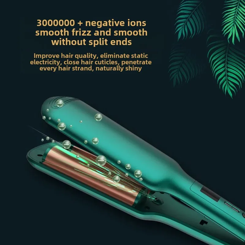 Ceramic Hair Rolling Pin Large Wave Styling Iron Home Use Women's Electric Rolling Hair Tool Quick Drying Straightening Brush