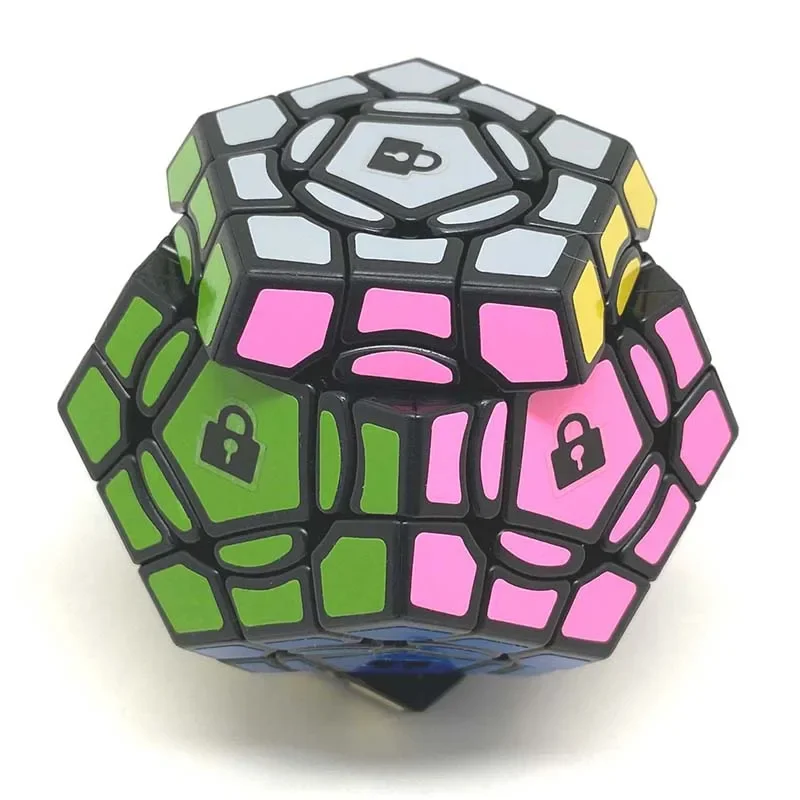 Megaminx 3x3 Magic Cube Calvin's Puzzle Cube Magic Black Sticker with Ring Crazy Alien Difficult Puzzle Toy  Cube Puzzle 6-12y 13 5 72w led light bar spot flood combo 4x 3inch led work light cube pods with rgb halo ring chasing color change 12v