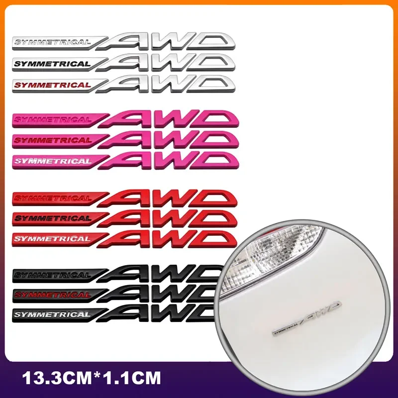 

Metal Car Sticker Multi-Style Symmetrical AWD Emblem Body Decals For Subaru Forester XV Legacy Outback Trezia Decor