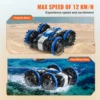 VEVOR Amphibious RC Car Boat 2.4GHz 12 km/h Electric Remote Control 360° Rotating Stunt Car Water Beach Pool Toys Boys Gifts 3