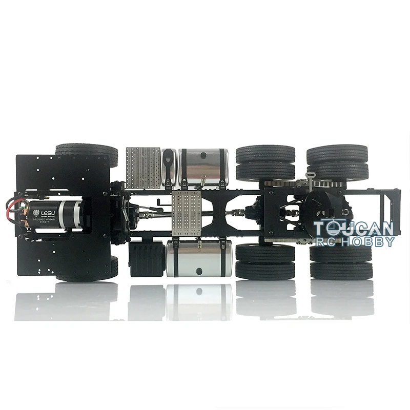 1/14 LESU 6X4 6X6 RC Metal Chassis for Remote Control Tamiyaya Vehicle Tractor Truck Trailer DIY Model Car Motor Toys TH02014 6