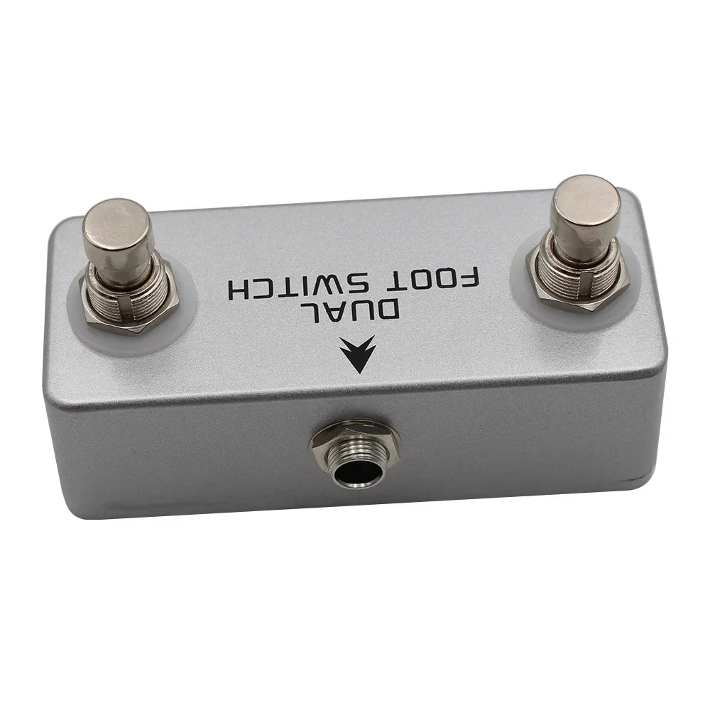 MOSKYAUDIO SWITCH Dual FOOT Footswitch Guitar Peda Latching Dual Foot switch for Amps or Effects Pedals