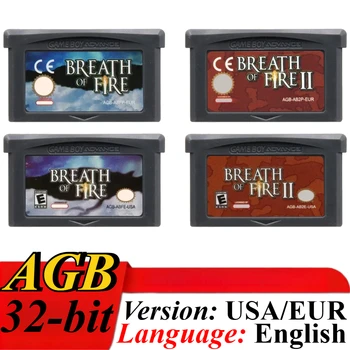 # # Cartuccia di Gioco GBA Serie Hot Breath of Fire, Videogioco a 32-bit, Scheda Console Breath of Fire 2 per GBA NDS Versione USA/EUR