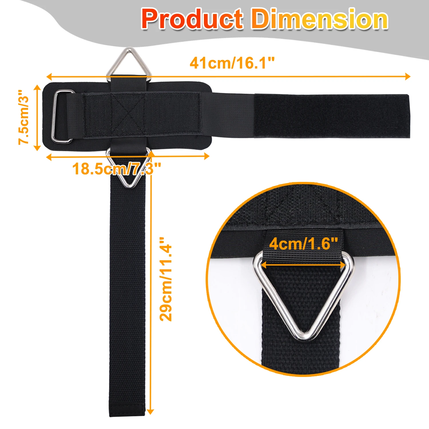 Wrist Wrap Wrist Straps for Weightlifting and Cable Machines Premium Padded Wrist Cuffs for Arm Training Tricep Extensions Workout