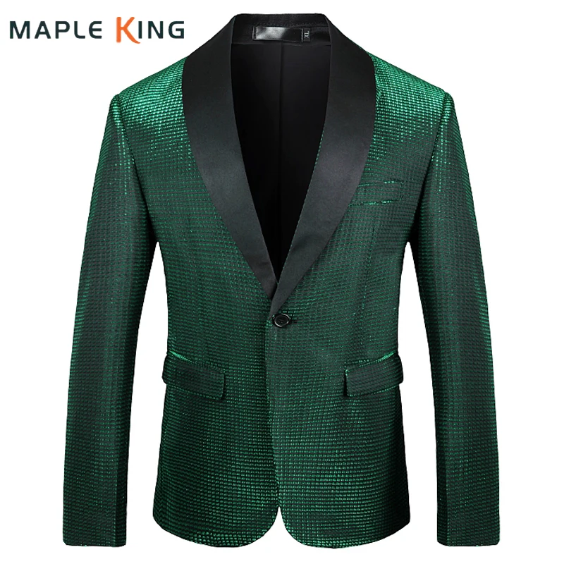 

Steampunk Dress Glitter Suits for Men 2024 Costume Hommes Luxe Wedding Party Stage Vestido De Festa Elegant Mens Blazer Jacket