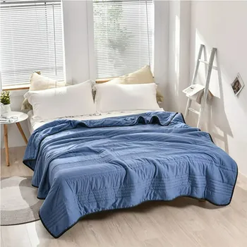 Parure de lit en coton lavé, couette simple, dortoir étudiant, linge de lit, style de haute qualité, document solide, ensemble de lit athlon imbibé 1