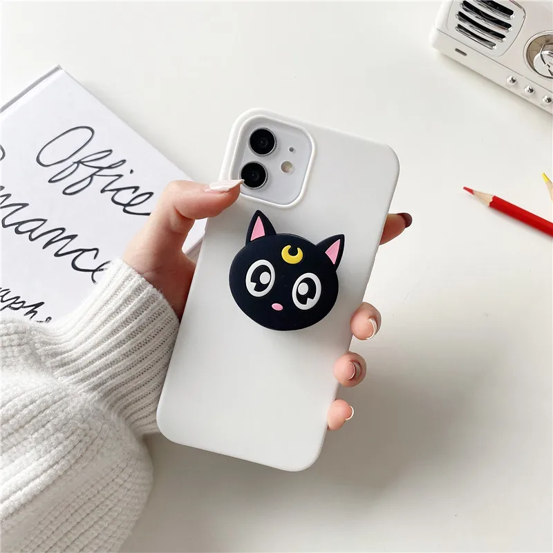 thumbnail image 1 of Funda con soporte y diseño divertido de Snoopy y melodía para iPhone 7, 8 Plus, X, XS, XR, 11, 12, 13, 14, 15 Pro Max, Mini, Charlie Brown Cat, 1 of 5