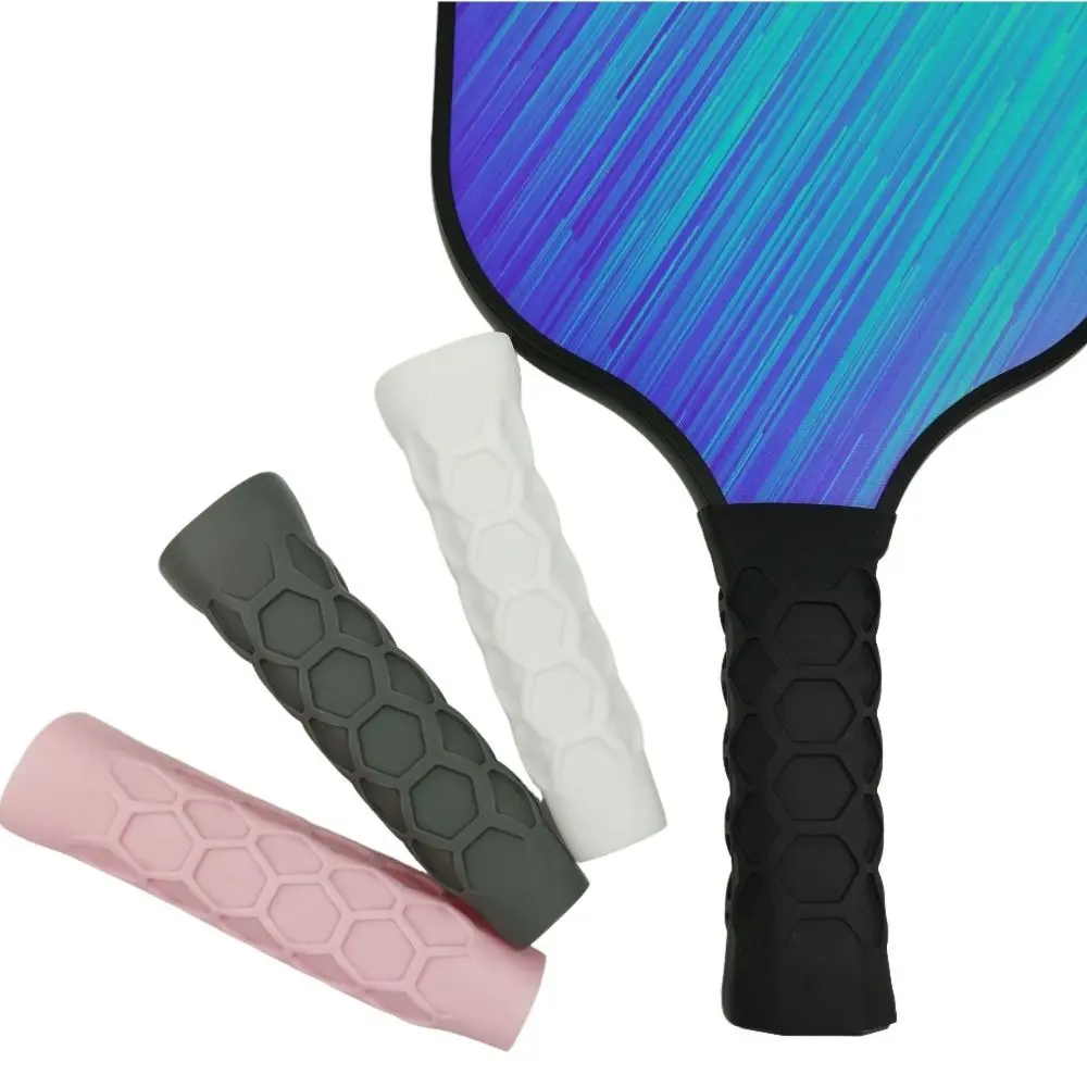 Silicone Pickleball Paddle Grip Cover Non-Slip Handle Silica Gel Undergrip Padel Accessories Reusable Pickleball Racket Overgrip