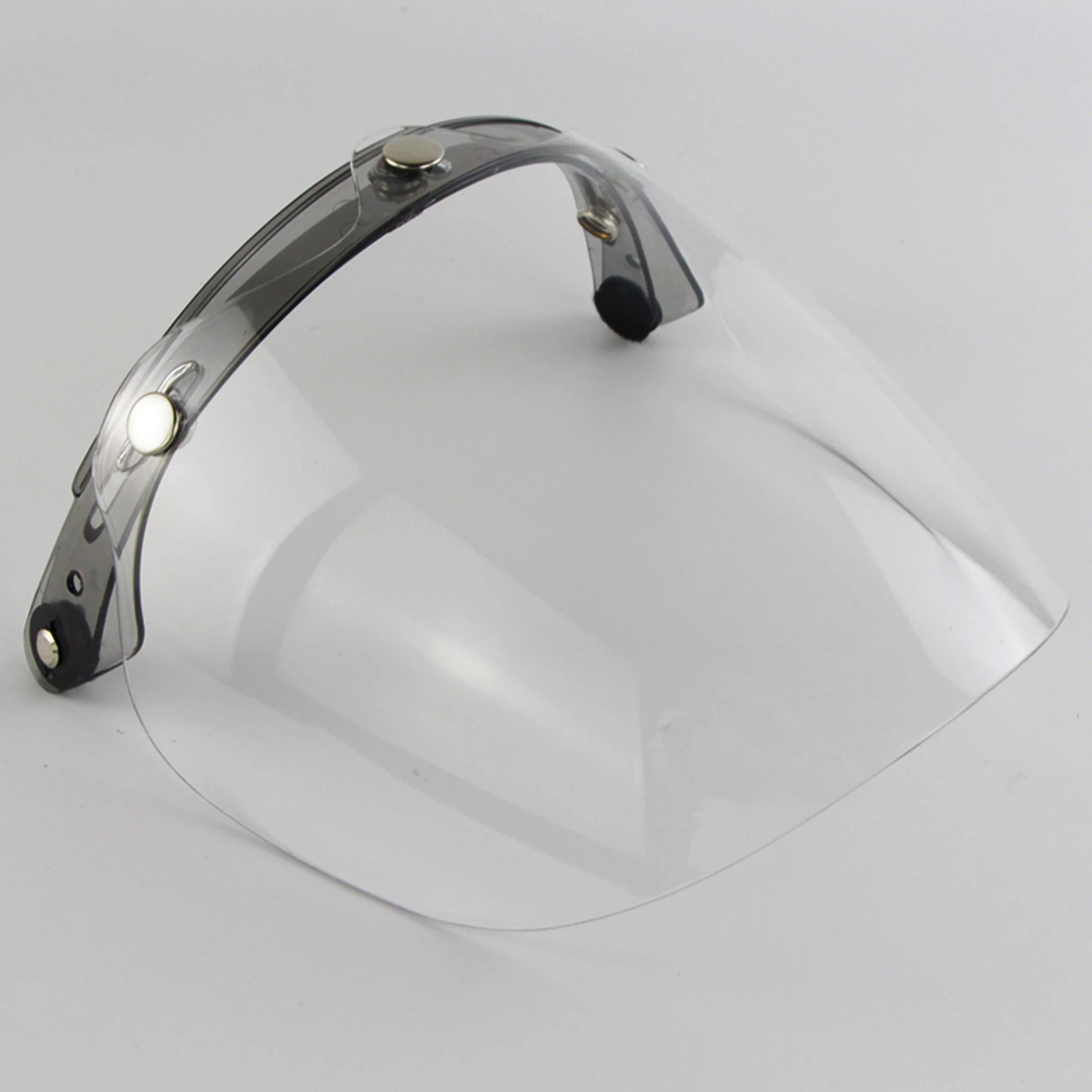 Open Face Helm Visier Motorrad Helm Blase Linse 3-Snap Blase Wind Schild Visier Anti-UV/Anti-fog Motorrad Helm objektiv – Detail 5