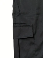 US Oversized  5XL Summer Solid Shorts Men Big Size Social Elastic Waist Men Shorts Outwear Black Beach Chubby Cargo Shorts 2