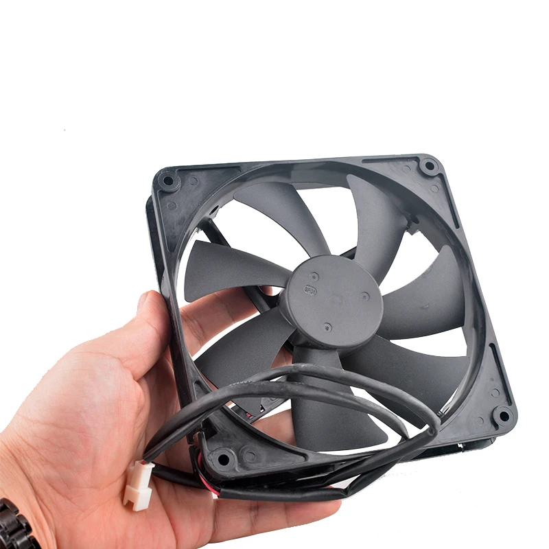 Y-Y 14025H12B 14cm 140mm 팬 140x140x25mm DC12V 0.30A 2핀 1800rpm 듀얼 볼 베어링 쿨링 팬 섀시 전원 공급 장치용