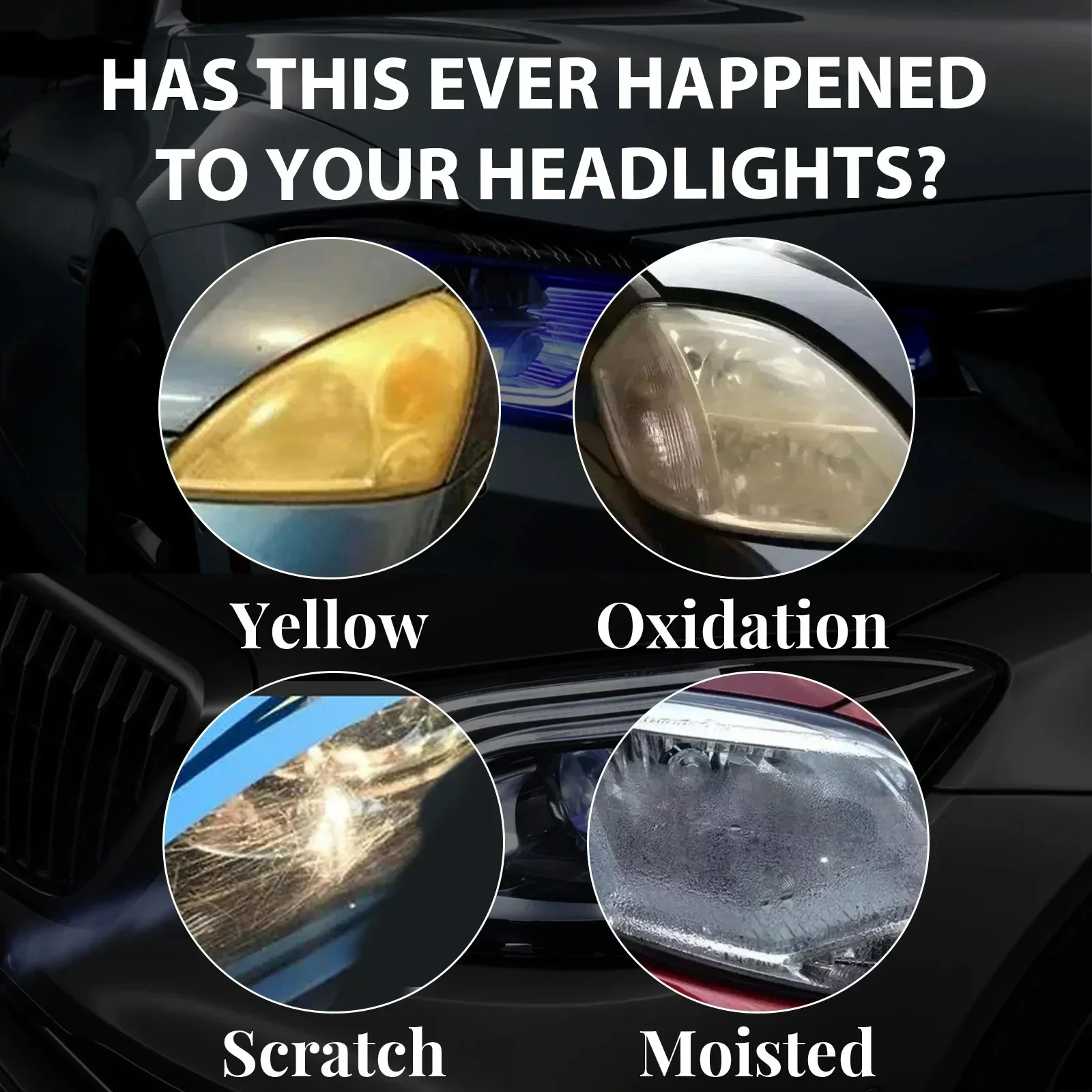 800g Car Headlights Restoration Liquid 600ml For Car Headlight polishing Renovator Headlight Polymer Refurbishment Repair