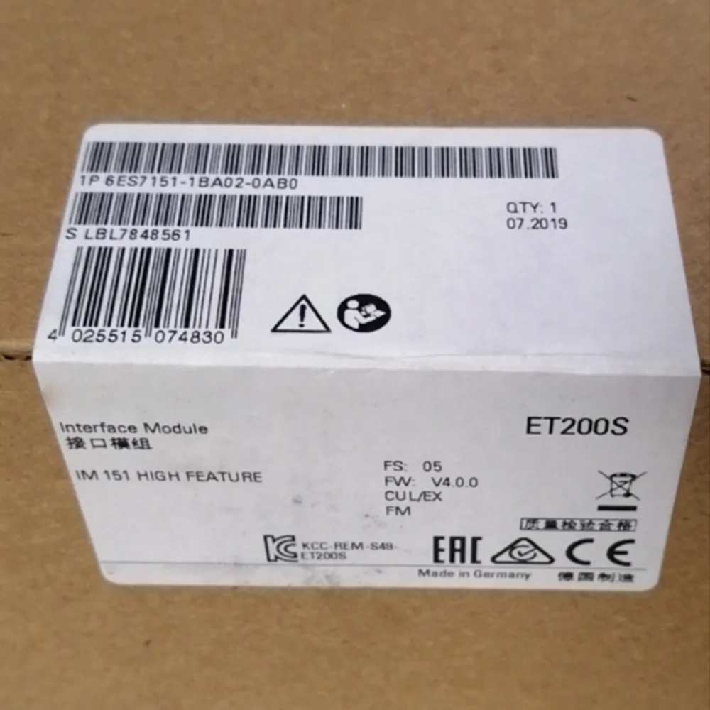 Per Modulo Plc Siemens 6Es7151-1Ba02-0Ab0 In Scatola