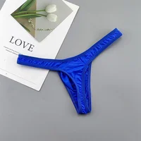 String en Nylon et Spandex pour hommes, boucle translucide, slip Sexy convexe en U, string/Jocks/Tanga/dos en T, sous-vêtements gai 5