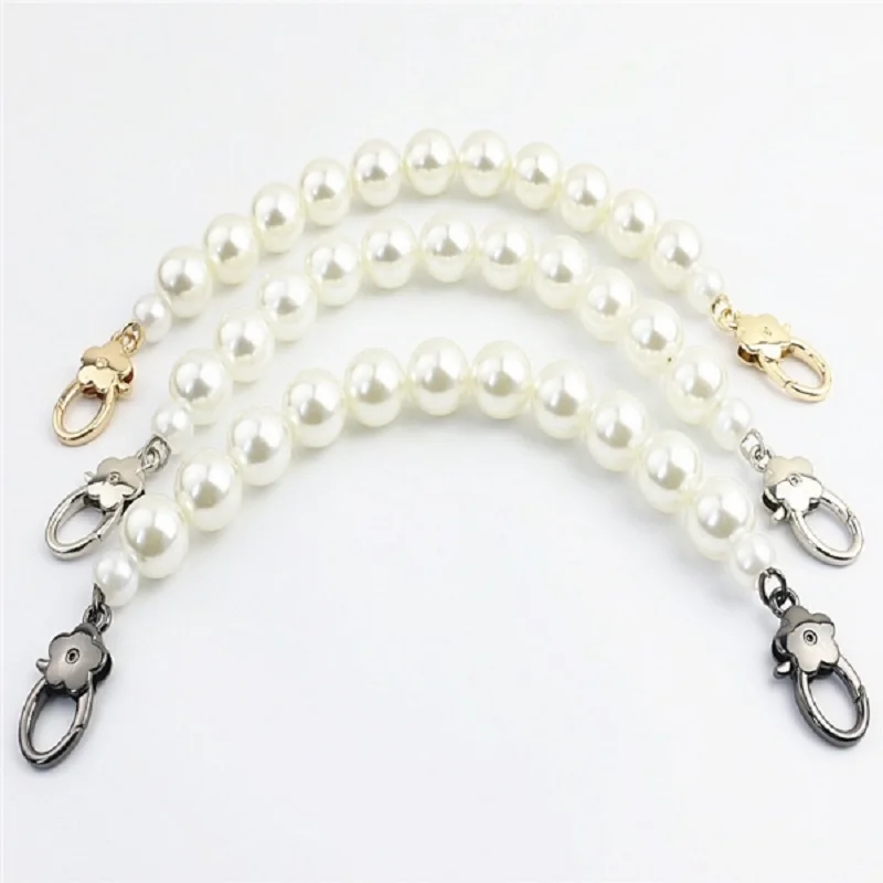 10pcs/50pcs/lot Luggage and Handbag Hardware Pearl chain bag with handle hardware