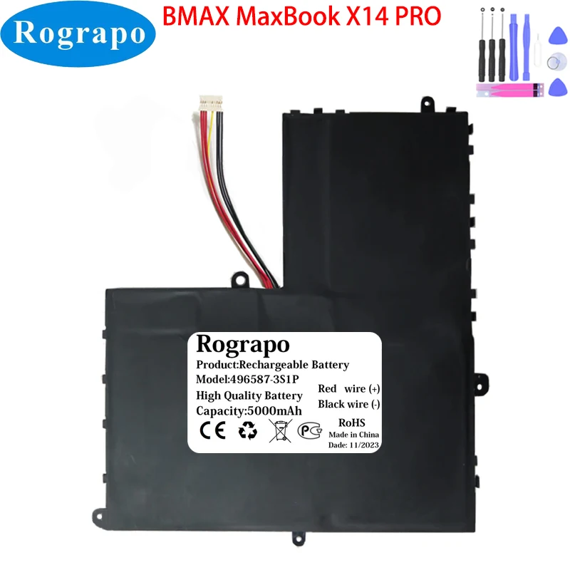 Bateria do Portátil para Notebook para Bmax Maxbook X14 Pro 11.4v 5000mah 4965873s1p Novo