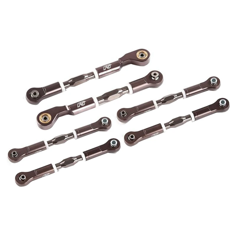 

CNC Alloy Front + Rear + Steering Tie Rod Pull Rod Set For ROFUN F5 MCD Rr5 1/5 On Road Rc Car Parts