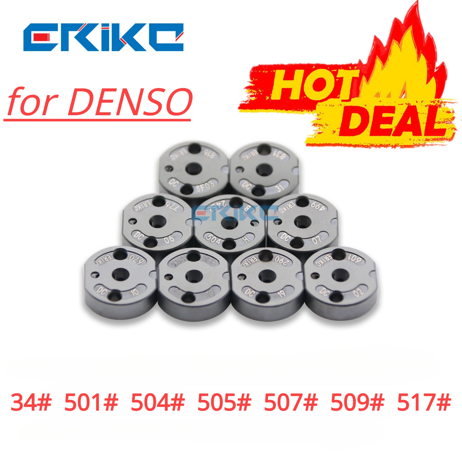 

34# Diesel Sprayer Control Valve Plate 501# 504# 505# 507# 509# Common Rail Injector Valve Orifice Plate 517# for Denso Nozzle