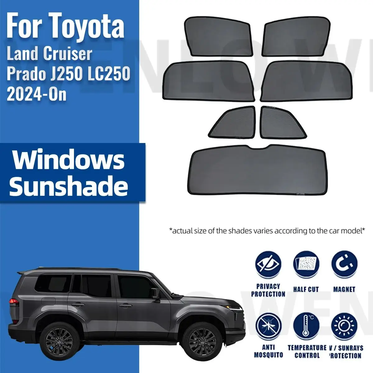 ＬＡＮＤ　ＣＲＵＩＳＥＲ　ＰＲＡＤＯ　　サンシェード 楽天市場】【トヨタ純正】 TOYOTAロゴ入 フロント サンシェード