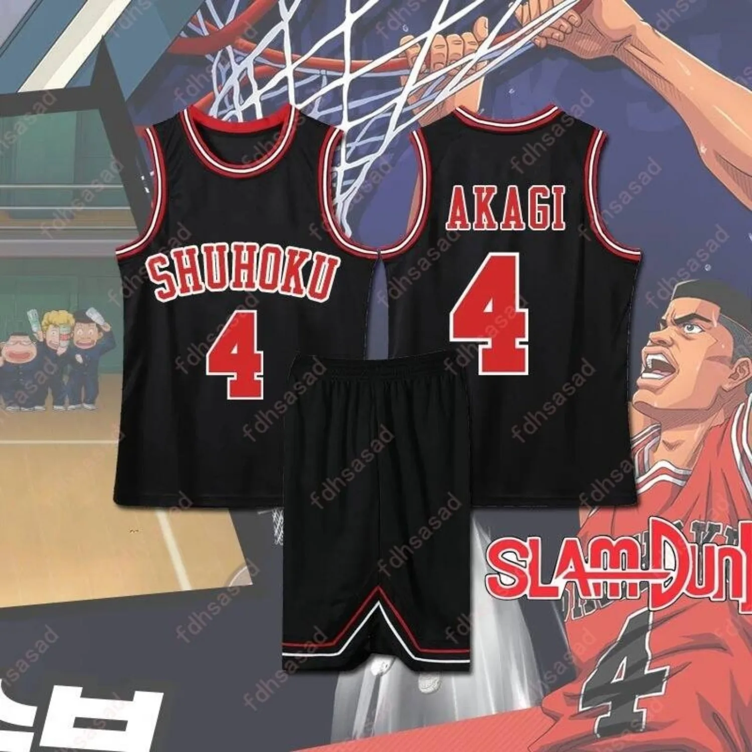 Slam Dunk Casual Sports Basketball Shirt Vest nice and cool Vest Set Outdoor Tank top Summer Men's Sleeveless Tops
