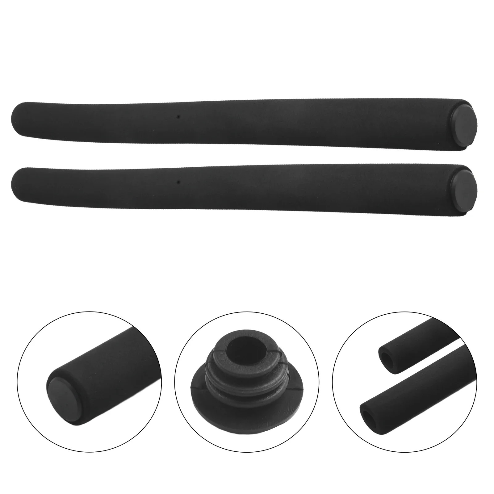 Bicycle Handlebar Grips 2x Foam Bicycle Bike Butterfly Handle Lawn Mower Handlebar Grips Cover Sponge Shock Absorption Replace Grips Cover Accessorie