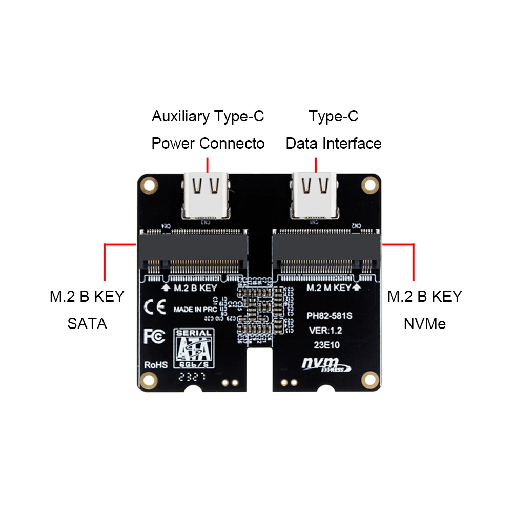 M.2 NVME ϵ ̺ Ŭ  ī SSD , CŸ USB3.1 Gen2  , 10Gbps SATA NVME  M.2 SSD 2230-2280