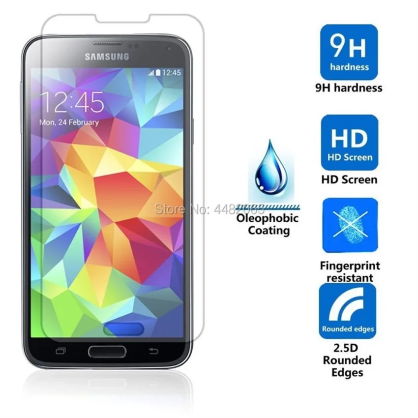 5Pcs Sm-G900H G900Fd Sm-G900F Protective Glass For Samsung S5 /S5 Neo Tempered Glass Film For Samsung Galaxi S5 Screen Protector