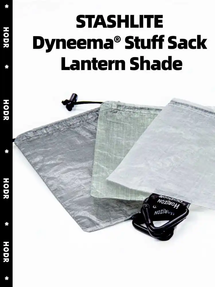 Dyneema DCF lantern shade stuff sack front view