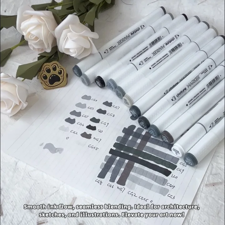 CHOTUNE Marker Pen,30 Colors Alcohol Marker,Latest Model Of Markers - View #4
