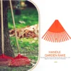Gardening Leaf Rake Plastic Grass Dead Tools Spreading Soil for Leaves Pocket Small Nylon 6