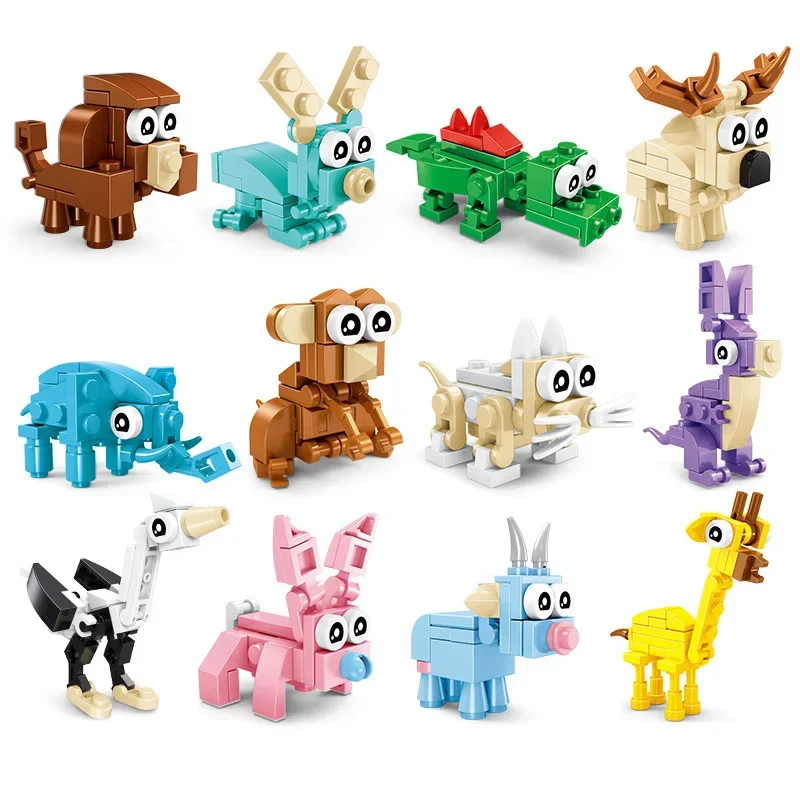 Mini Lego Animals Easy To Build Lego Ideas 12pcs Interesting And