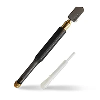 TC-90 Glass Cutter Diamond Cutter Head Steel Blade Straight Cutting Self-oiling 2-8mm Anti-skid Handle for Manual Tool Cutting 1