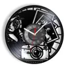 Photography Vinyl Record Wall Clock Home Decor Shutter Lens Film Camera Digital Retro Photo Shoot Art Photographer Wall Clock 1