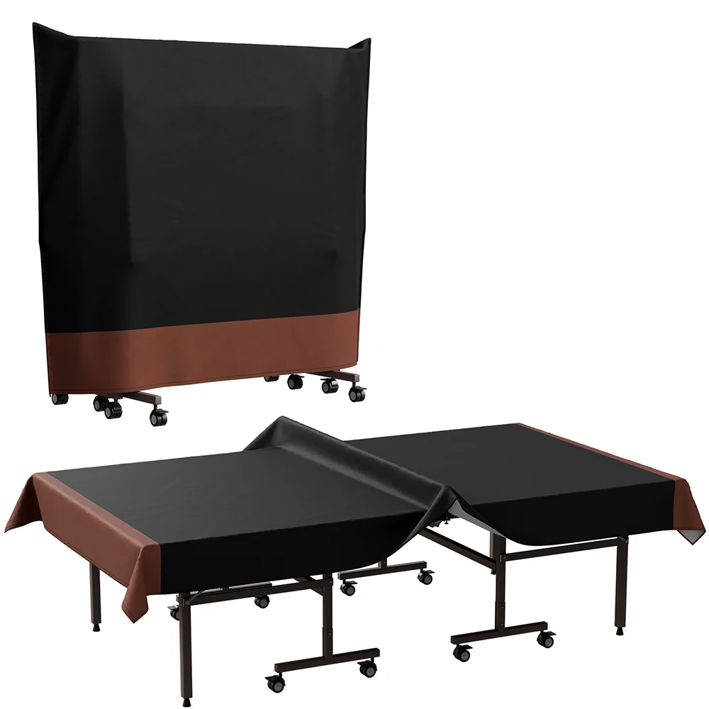 Ping Pong Table Cover 600D Oxford Fabric Heavy Duty Waterproof Dust-proof Protection for Indoor/Outdoor Ping Pong Table Cover 6
