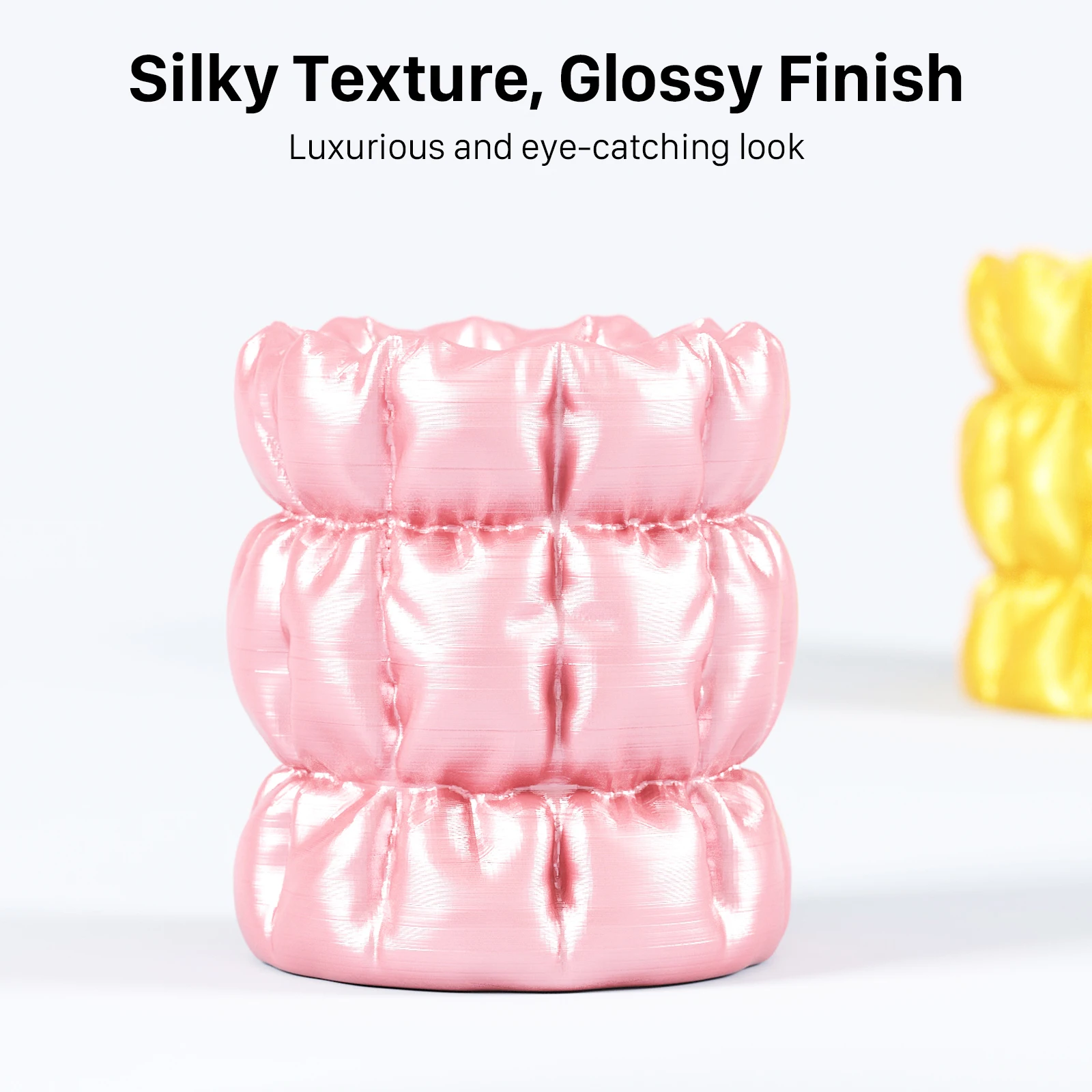 NextShapes PLA 실크 3D 프린터 필라멘트 1 Kg 1.75mm 진공 포장된 친환경 제품 기포 없이 엉킴 없이 사용 가능
