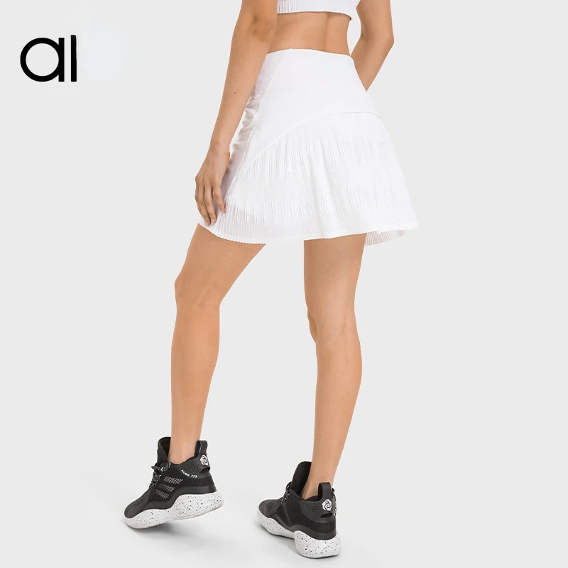 

AL Logo Tennis Skirt Women's Quick Dried Sports Badminton Short Skirt Half Body Pleated Skirt