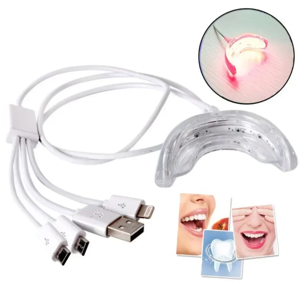 Dental Red Light Therapy Instrument Teeth Pain Cold Sore Canker Treatment Infrared Light for Mouth Oral Physiotherapy Tool