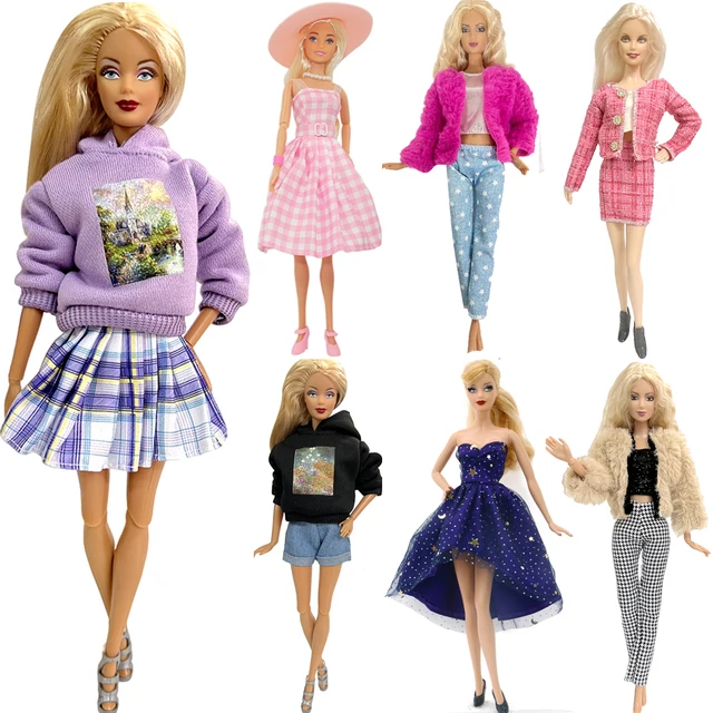 Roupa Fashion para Boneca Barbie * Saia + Camiseta Pet