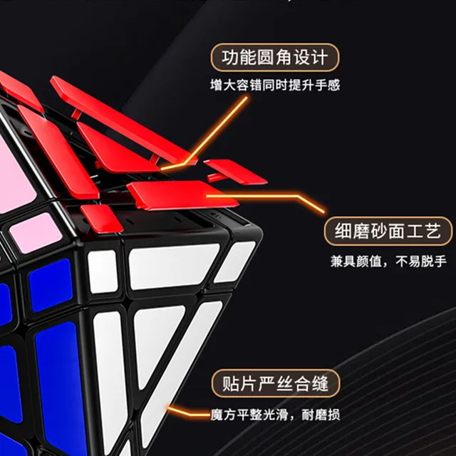 New FanXin Fun FTO Rotating Octahedron 3x3 Hexagonal Prism Special-Shaped Magic Cube Speed Fidget Cubo Magico Puzzle Toys Gifts 3