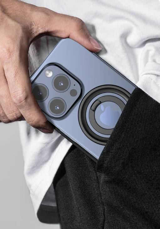 Supporto Magnetico per Cellulare Compatibile con Magsafe, Anello Magnetico per Telefono, Accessori per Smartphone, Supporto per Telefono Grip Tok - immagine 5