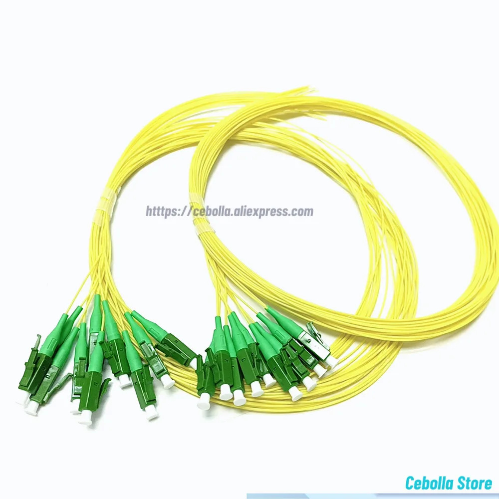 Fiber Optical Pigtail LC/APC Simplex 9/125 Single Mode Fiber Optic Pigtail 0.9MM LSZH Yellow hot sale