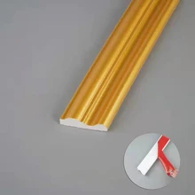  Decoration Strip Wall Stickers Self Adhesive Plaster Cornice Living Room Bedroom Decor PVC Line Frame Decorative Wall Molding 