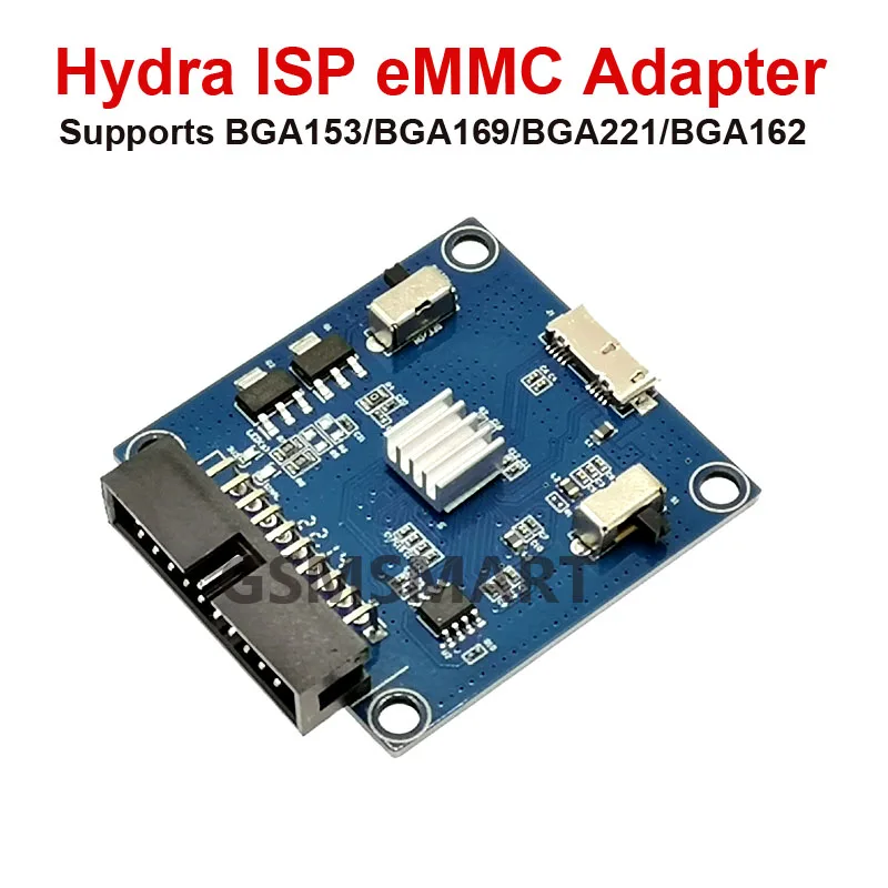 오리지널 Hydra ISP eMMC 어댑터 세트 도구, BGA153,BGA169,BGA221,BGA162 eMMC 브레이크 아웃 보드